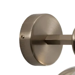 Rolan væglampe, messingfarvet, Ø 19 cm, højde 21 cm, glas