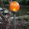 Roma solcelle-jordspydslampe ravfarvet LED
