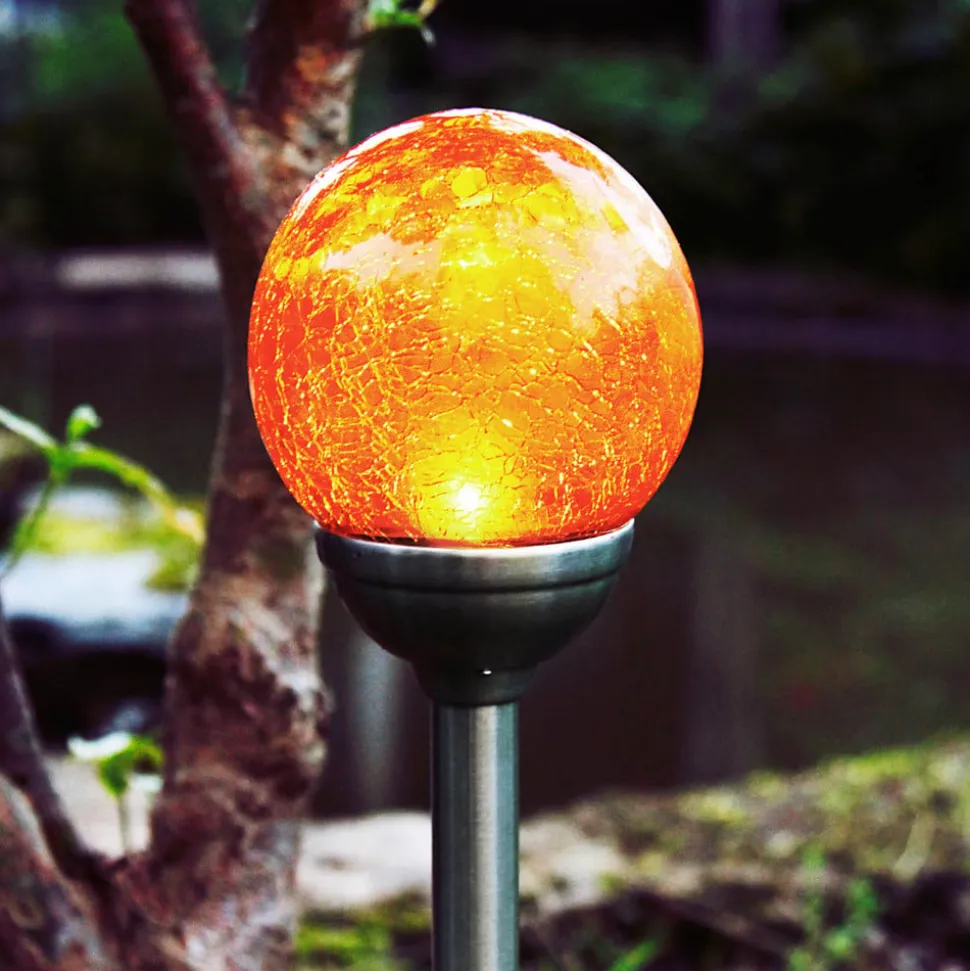 Roma solcelle-jordspydslampe ravfarvet LED