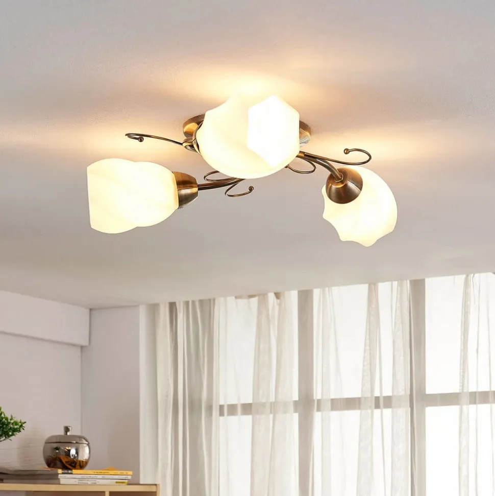 Romantisk udformet loftslampe Amedea