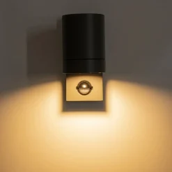 Rombe udendørs væglampe med sensor, 1 lyskilde