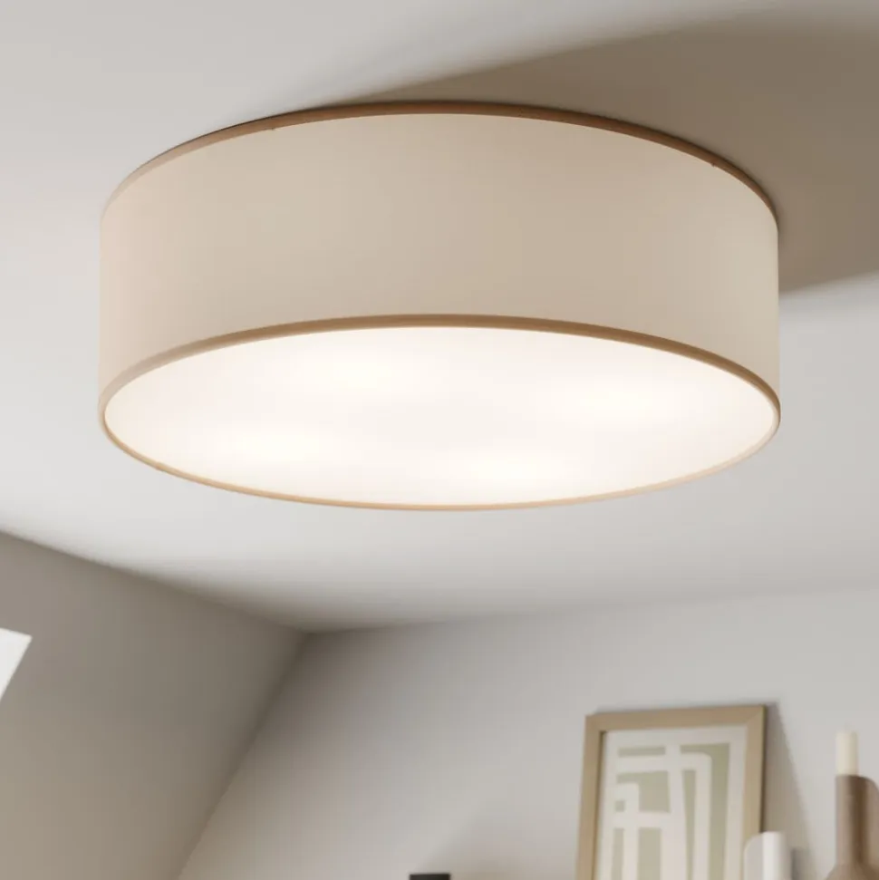 Rondo loftlampe, beige, metal, Ø 45 cm, E27