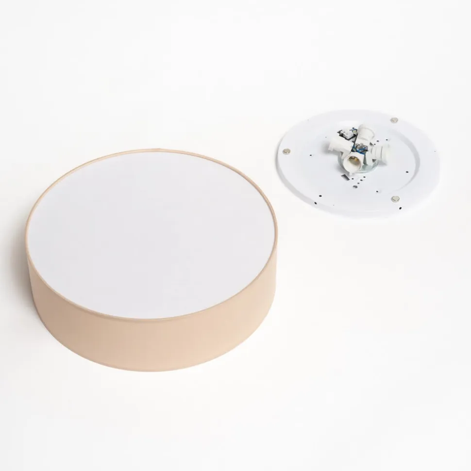 Rondo loftlampe, beige, metal, Ø 45 cm, E27