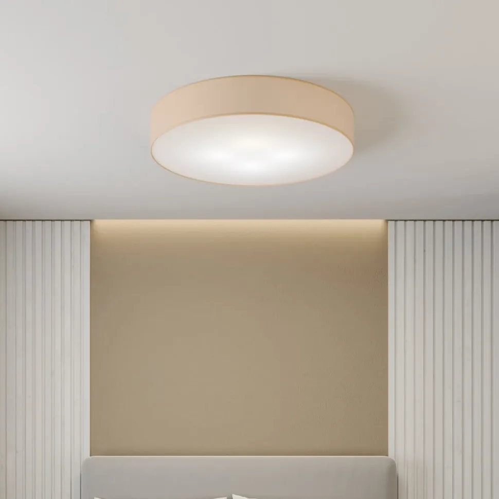 Rondo loftslampe, beige Ø 80 cm