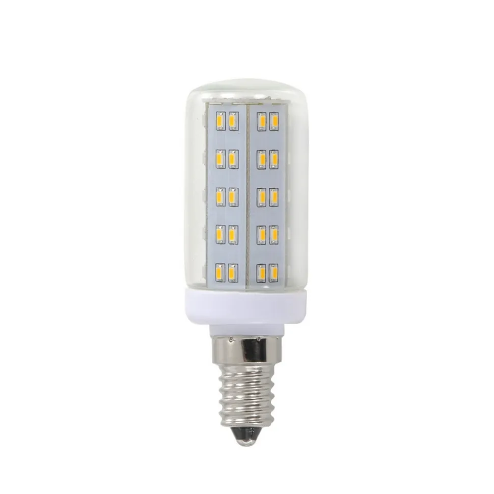 Rørformet E14 3,8 W LED pære med 69 LED'er, klar