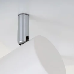 Run loftslampe, drejelig, 2-lys, hvid