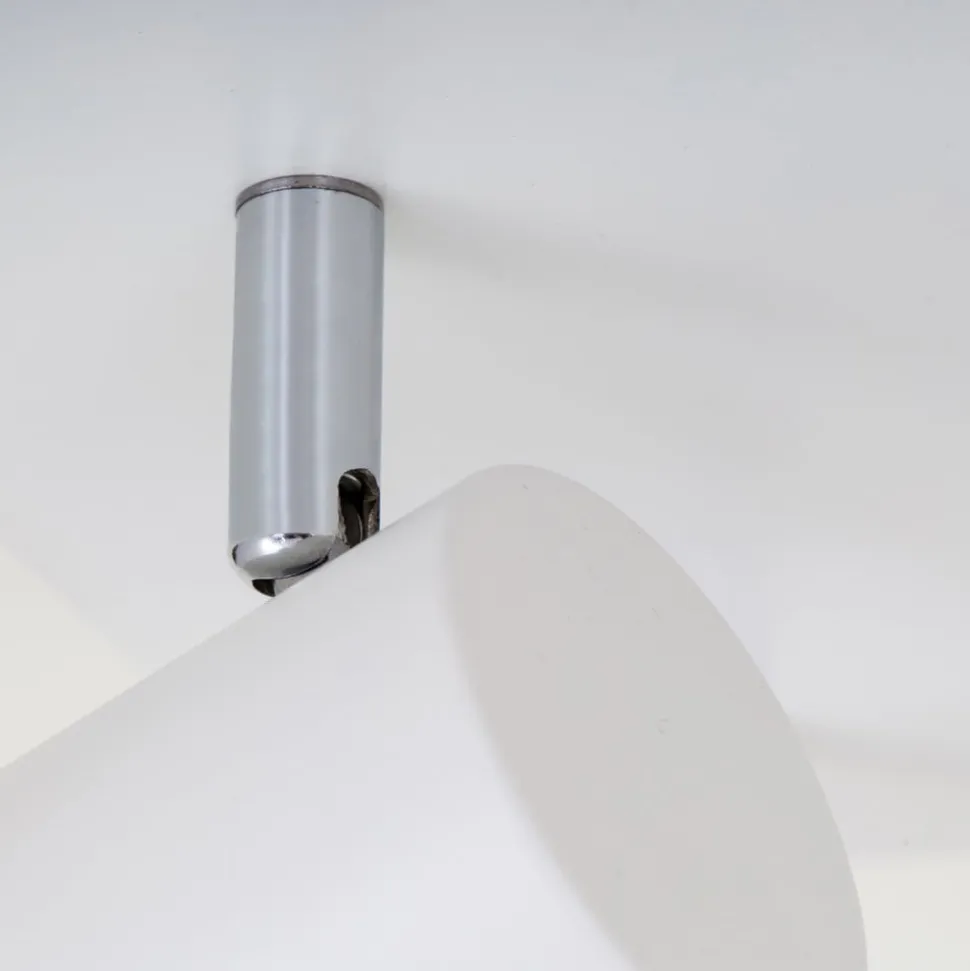 Run loftslampe, drejelig, 2-lys, hvid