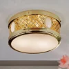 Rund ALT WIEN loftlampe i poleret messing