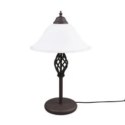 Rustica bordlampe med snorekontakt, rust