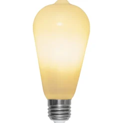 Rustik E27 ST64 LED-pære 6,5W 3-tr.-dæmpning, opal
