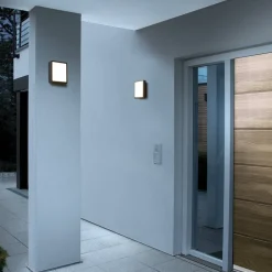 RZB HB 107 udendørs LED-væglampe kvadrat, frontal