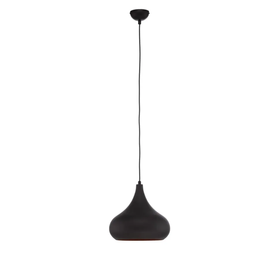 Saglam 3774 hængelampe 1 lyskilde Ø30cm sort/guld