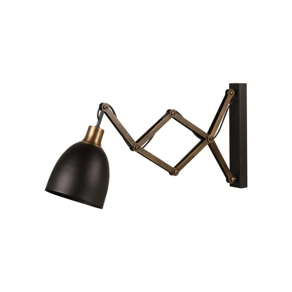 Sakselampe Sivani MR-725 sort/guld antik