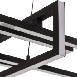 Salinas LED-hængelampe, 3.000 K, mat sort
