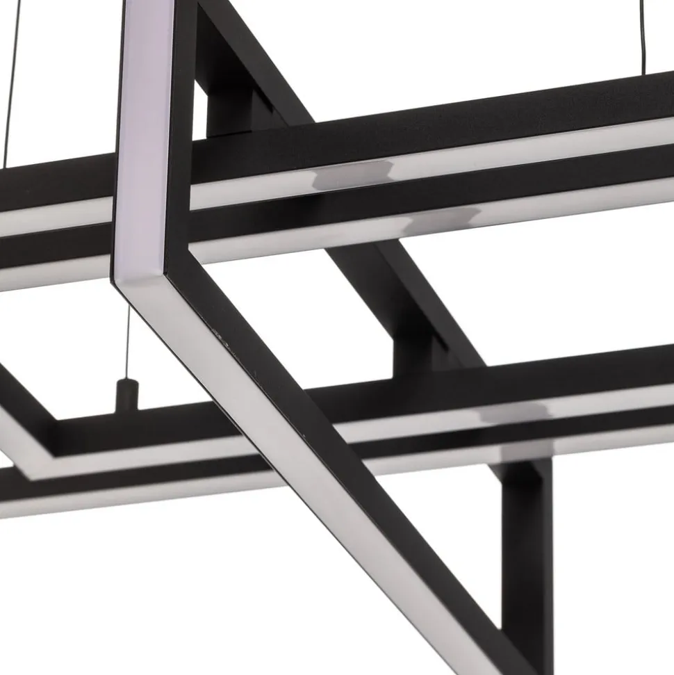 Salinas LED-hængelampe, 3.000 K, mat sort