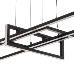Salinas LED-hængelampe, 3.000 K, mat sort