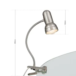 Samala klemlampe satin
