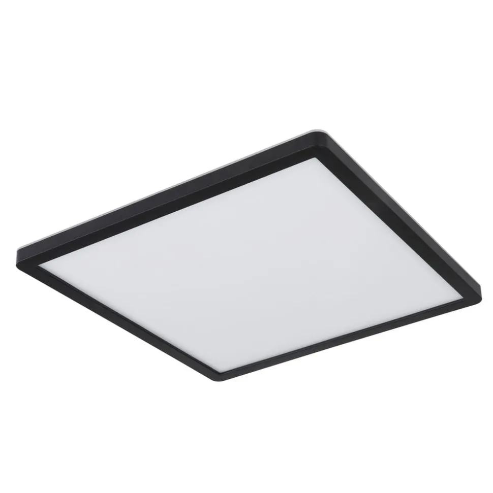 Sapana LED-loftlampe, kantet, kan dæmpes, sort