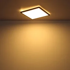 Sapana LED-loftlampe, kantet, kan dæmpes, sort