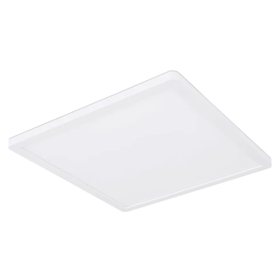 Sapana LED-loftlampe, kantet, kan dæmpes, hvid