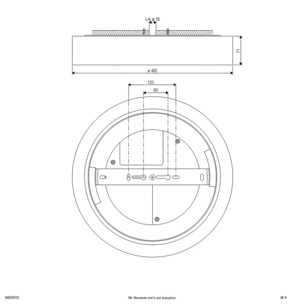 Sauro LED-loftslampe, Ø 40 cm, hvid