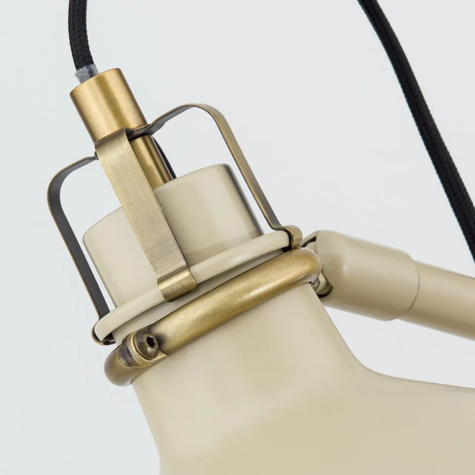 Schiller gulvlampe, khaki, metal, 153 cm høj, justerbar