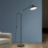 Schiller gulvlampe, sort, metal, 153 cm, justerbar