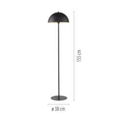 Schöner Wohnen Gulvlampe Ali, sort, jern, E27