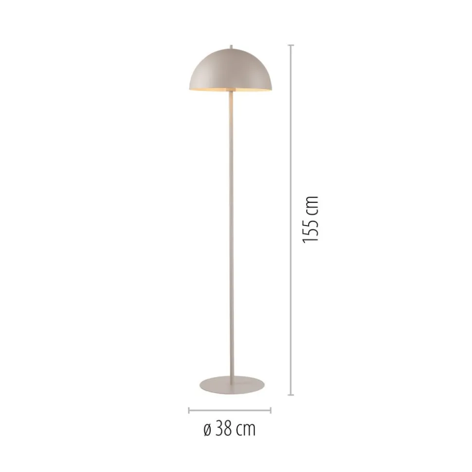 Schöner Wohnen Gulvlampe Ali, Sandbrise, jern, E27