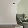 SCHÖNER WOHNEN LED-akku-gulvlampe Bellies, sort, IP54