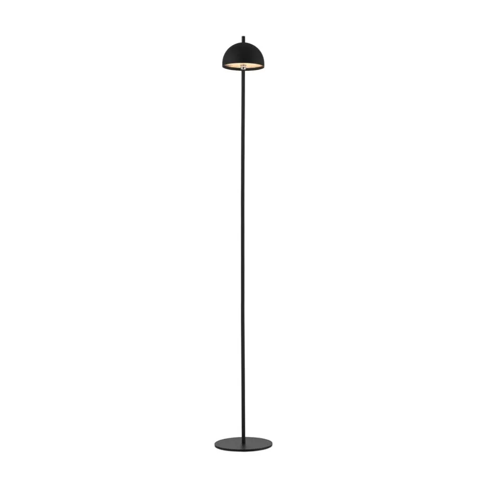 SCHÖNER WOHNEN LED-akku-gulvlampe Bellies, sort, IP54