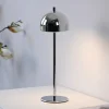 Schöner Wohnen LED-batteridrevet bordlampe Bellies, krom, IP54