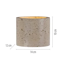 Schöner Wohnen Væglampe Traventa, beige, op/ned, G9