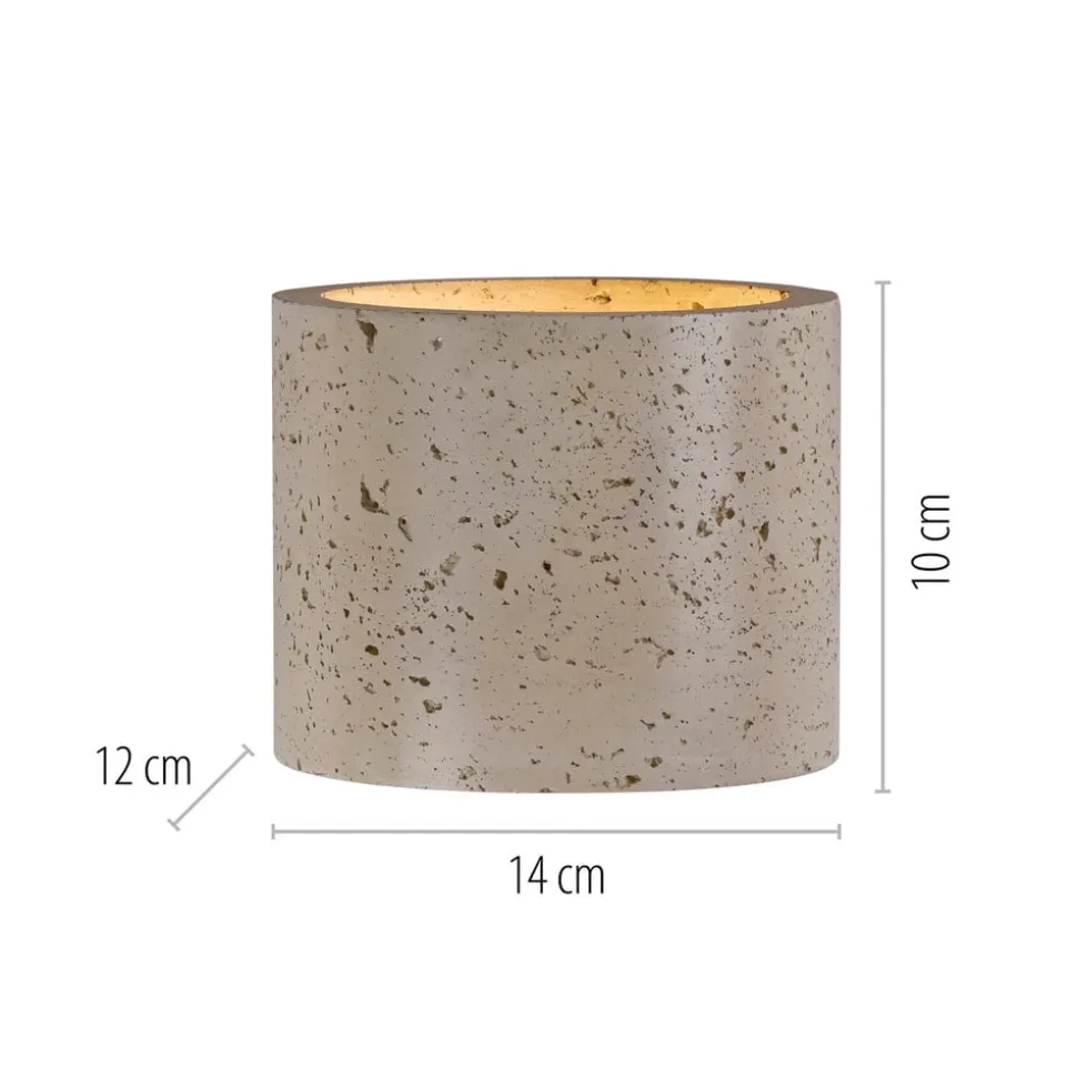 Schöner Wohnen Væglampe Traventa, beige, op/ned, G9