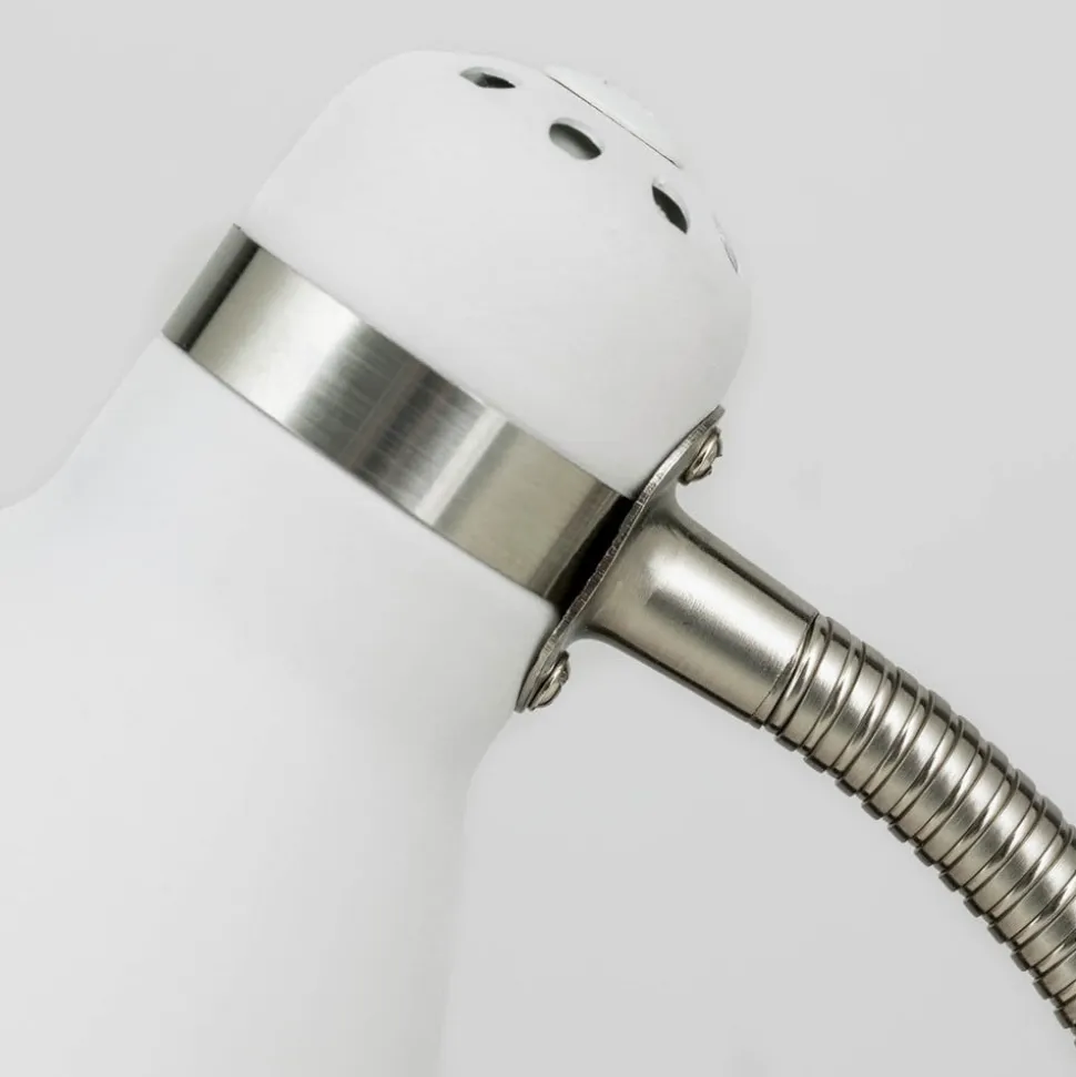 School skrivebordslampe, hvid