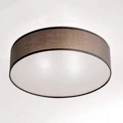 Seda stof-loftlampe, brun