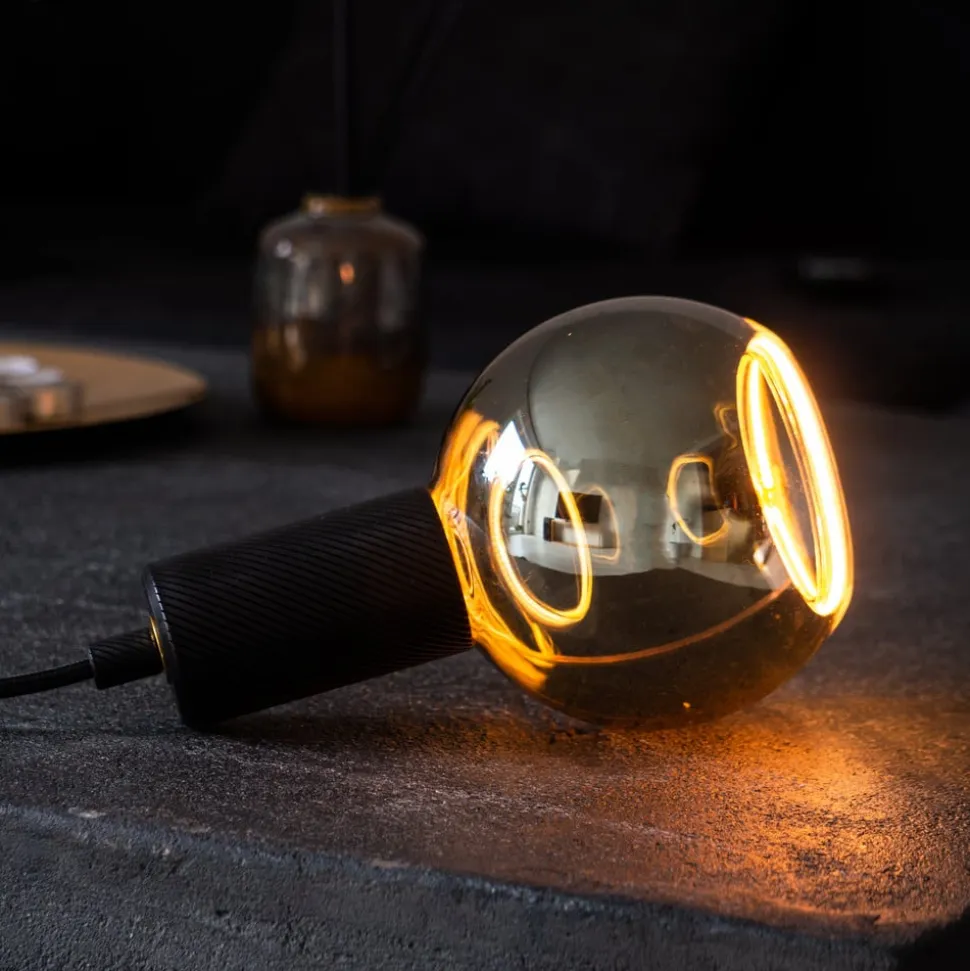 SEGULA floating globe G125 E27 6 W grå glas åben