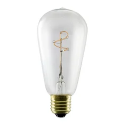 SEGULA LED Elegant Line E27 3W Rustika 2.200 K Filament dæmpbar