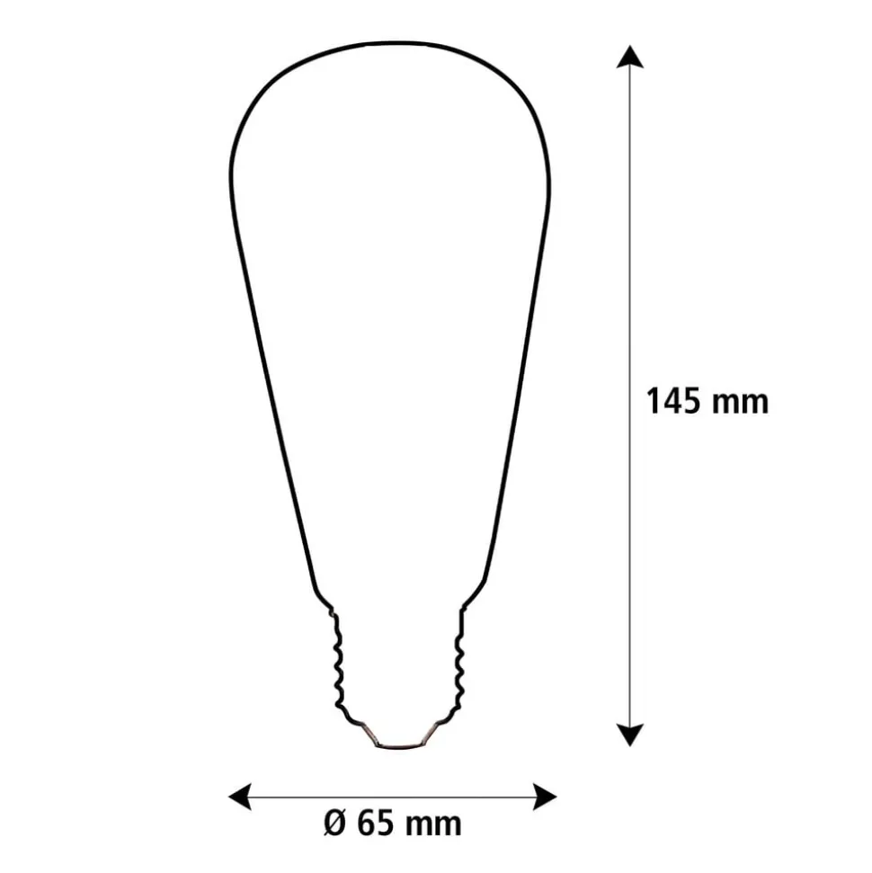 SEGULA LED Elegant Line E27 3W Rustika 2.200 K Filament dæmpbar