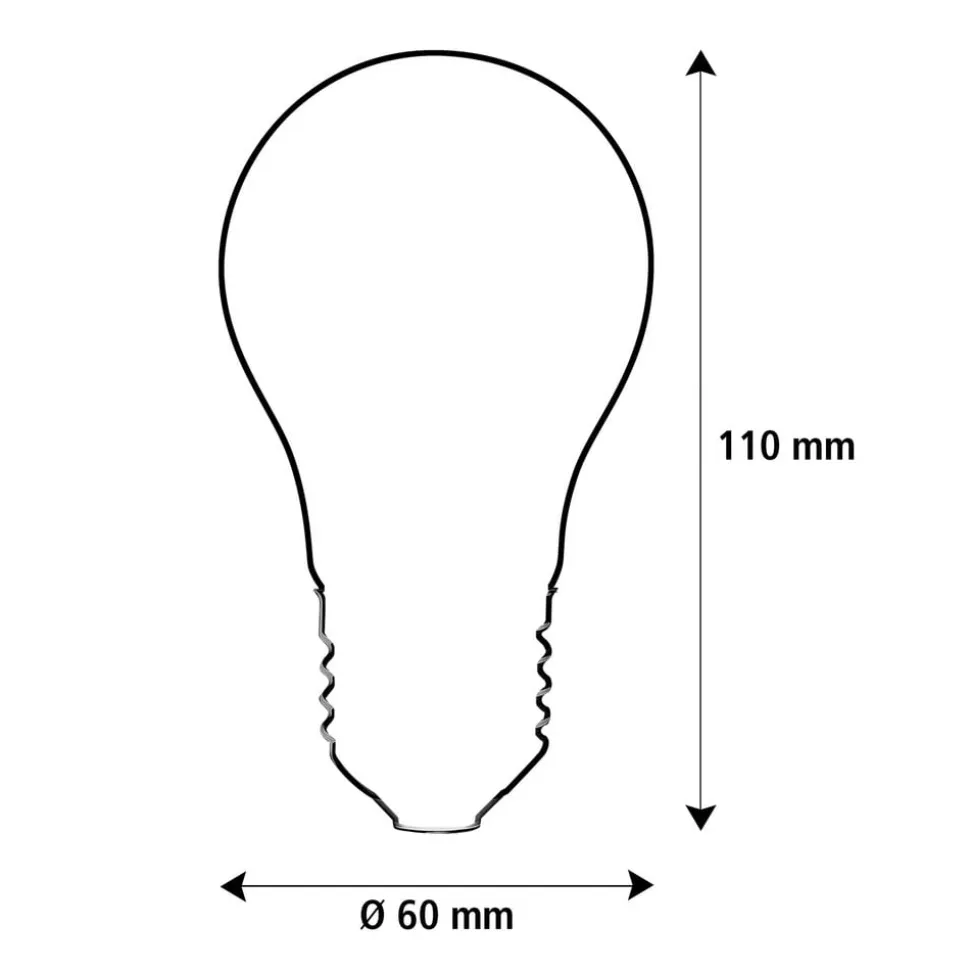 SEGULA LED Elegant Line E27 5W traditionel glødepære 2.700 K glødetråd dæmpbar