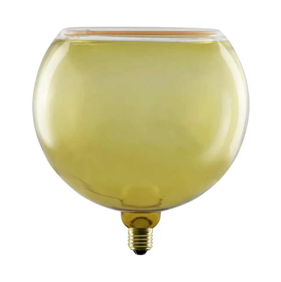 Segula LED globepære Svævende, E27, gul G200 6 W 922 dæmpbar