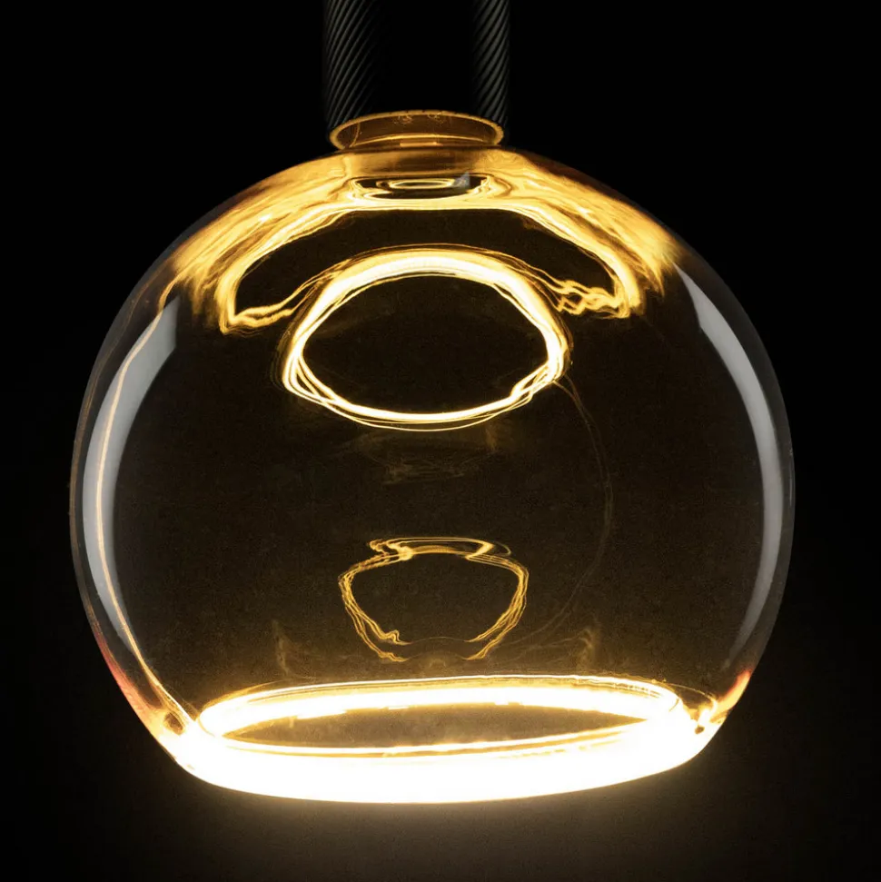 Segula LED globepære Svævende, E27, gul G200 6 W 922 dæmpbar