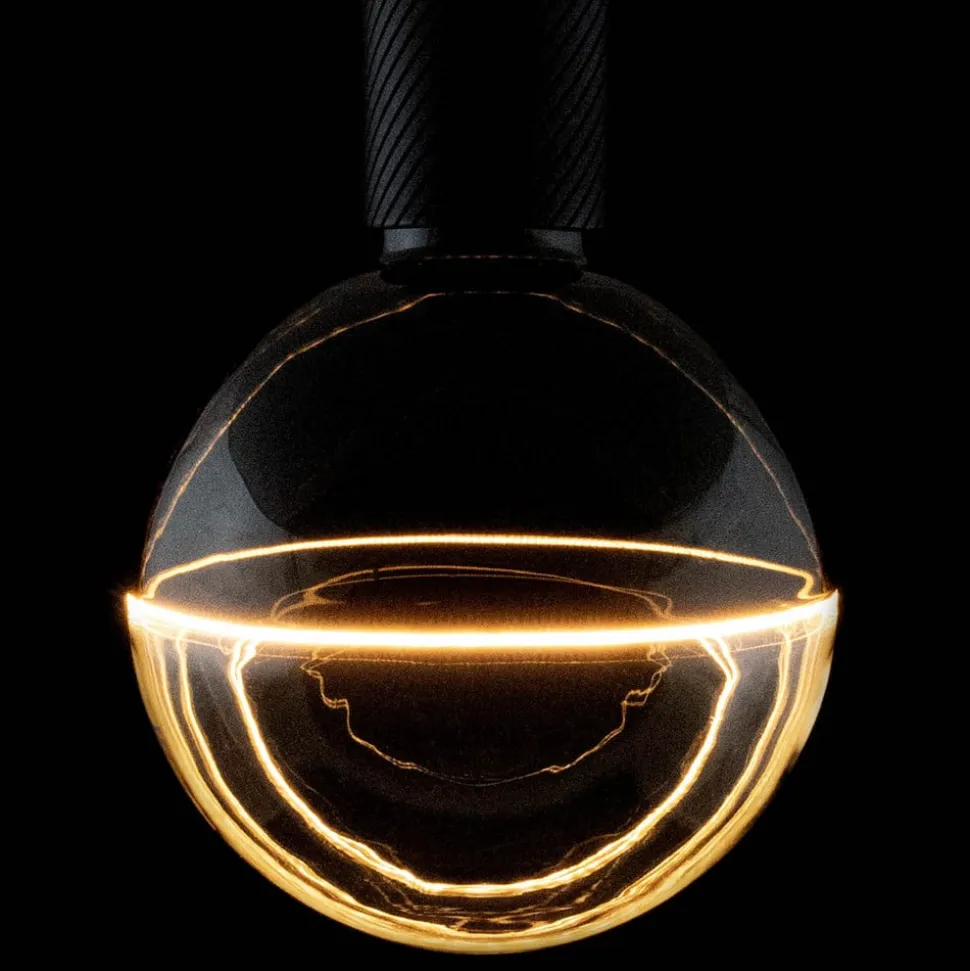 Segula LED-Globe Illusion E27 G125 klar/sort 5W 1900K dæmpbar