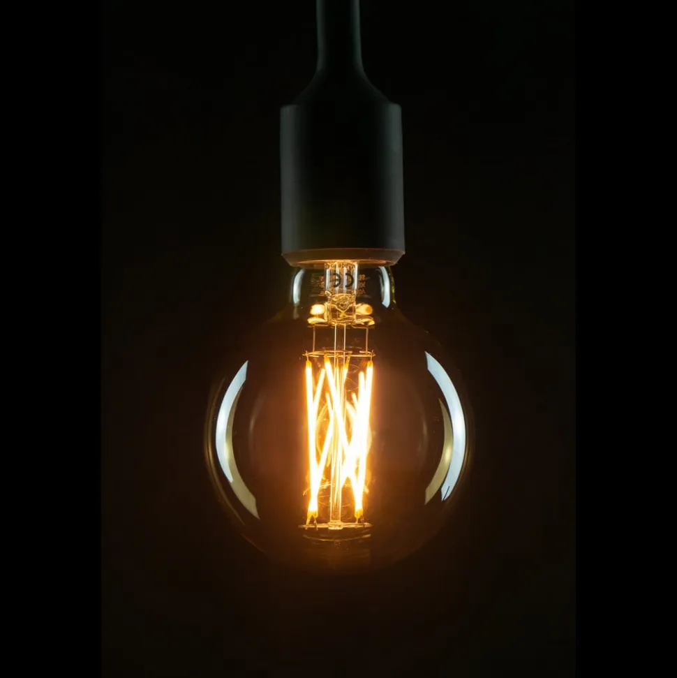 Segula LED-globepære E27 G95 5W 2.200K guld dæmpbar