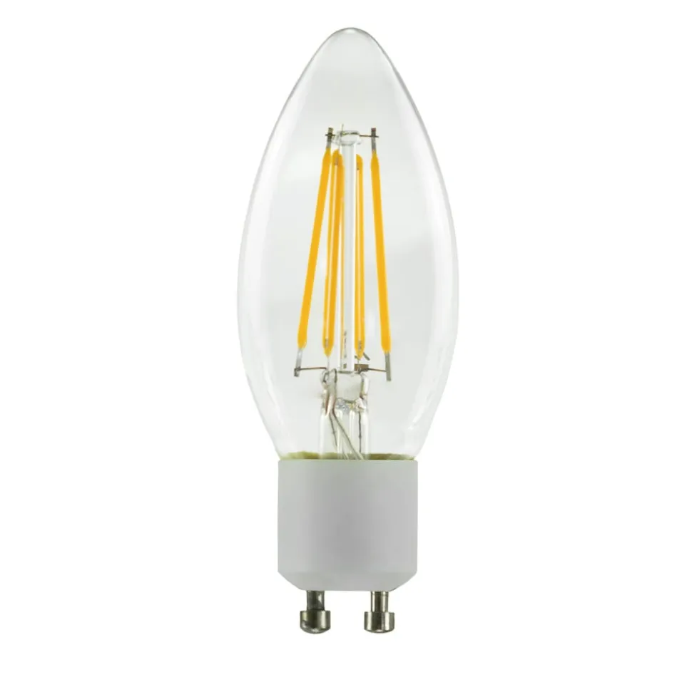 SEGULA LED-kertepære GU10 3W filament dim 2.200 K