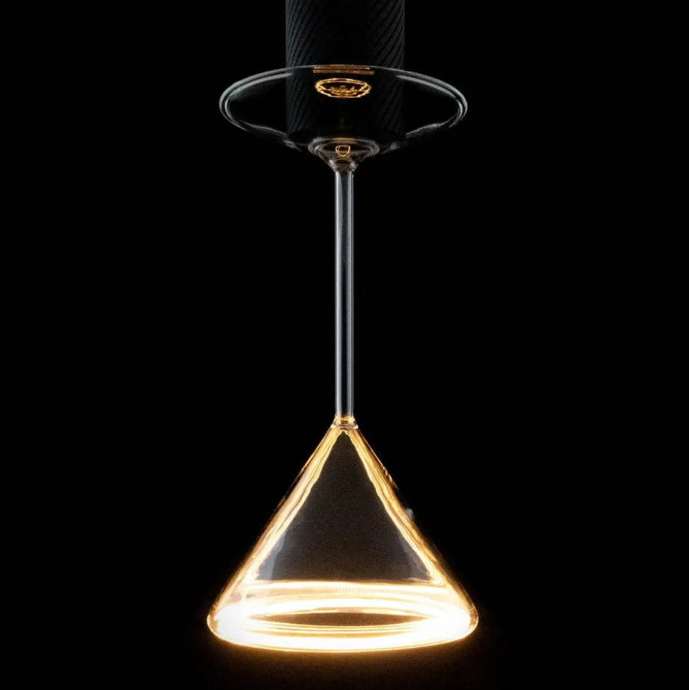 Segula LED-pære Floating Martini, E27, 6 W, 922 dæmpbar