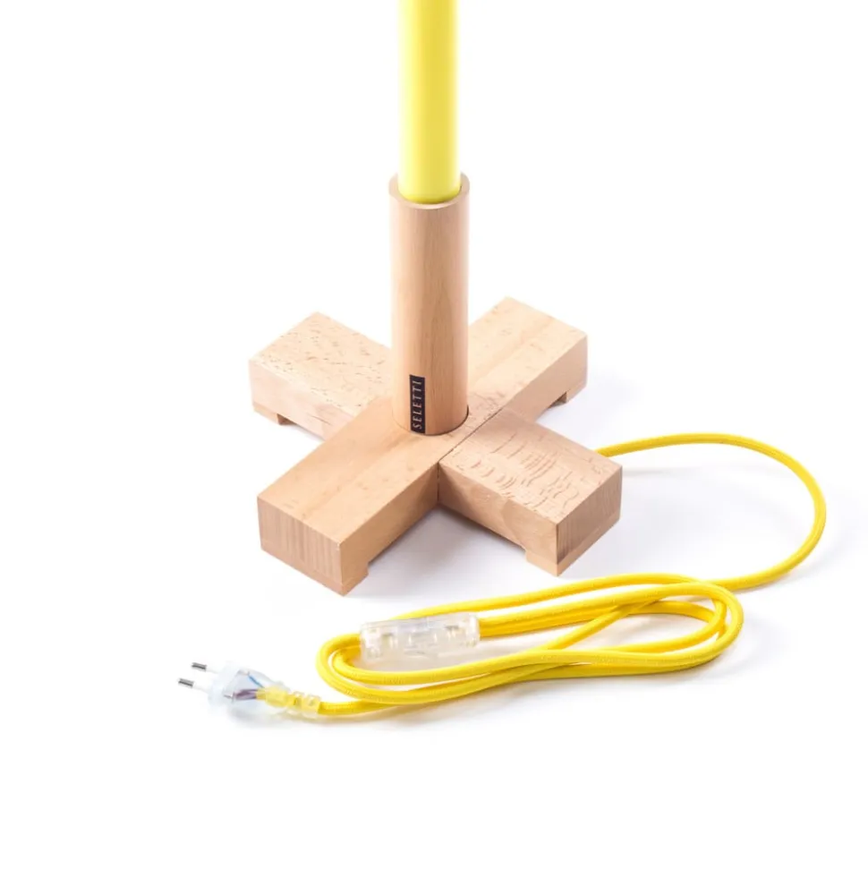 SELETTI LED-lys Linea, gul, trædetaljer, universal