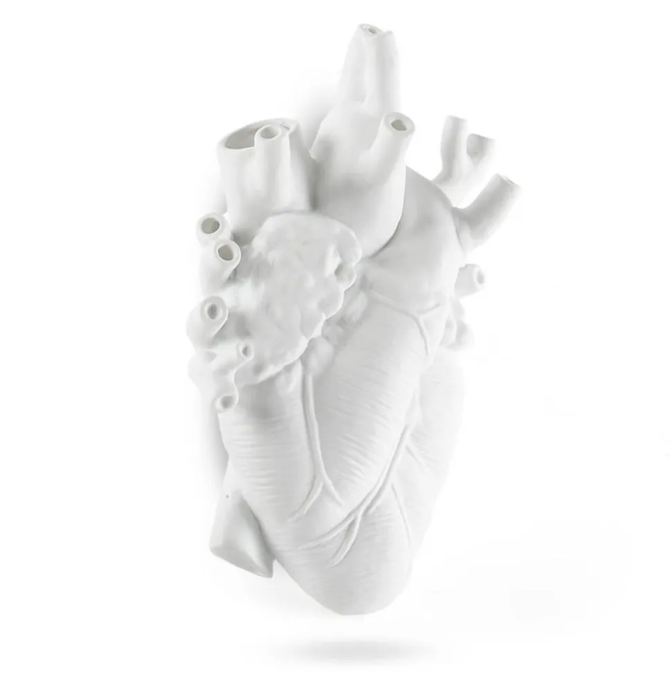 SELETTI Love in Bloom Kæmpe vase, hvid, h 60 cm, glasfiber