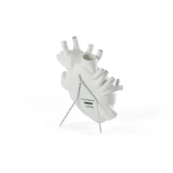SELETTI Love in Bloom-vase, hvid, hjerteformet, porcelæn