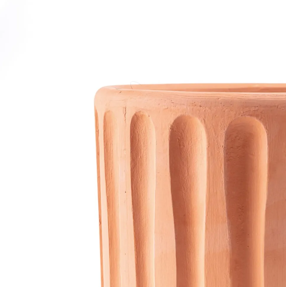 SELETTI Vase Magna Graecia Dorico, underkop, terracotta